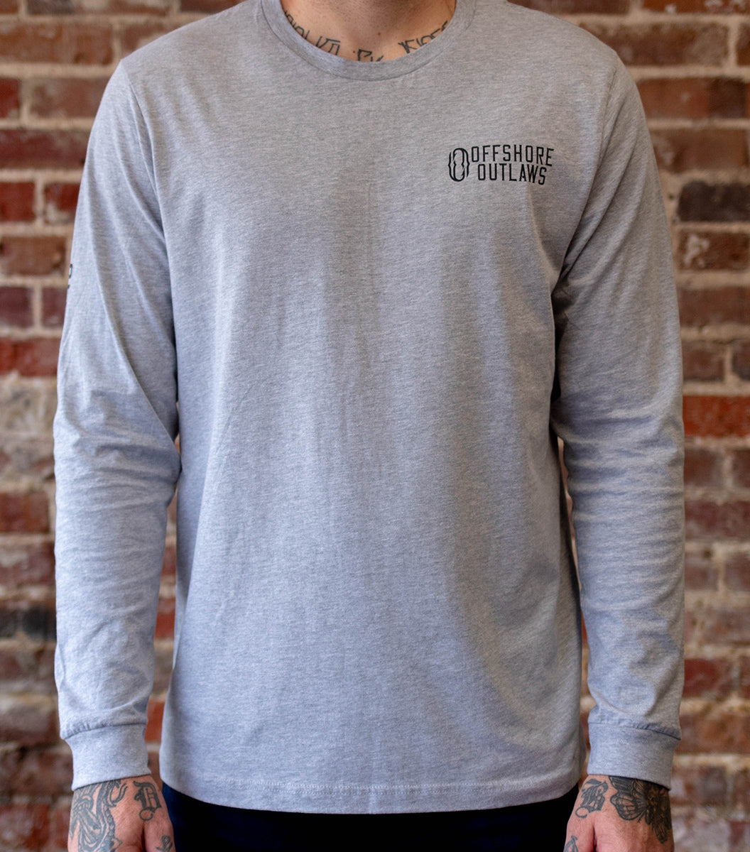 トップス ALWAYTH for WAKE. SOUVENIR LS Tee Grey Black_Wolf_Alpha_Slub_Tee_Arct
